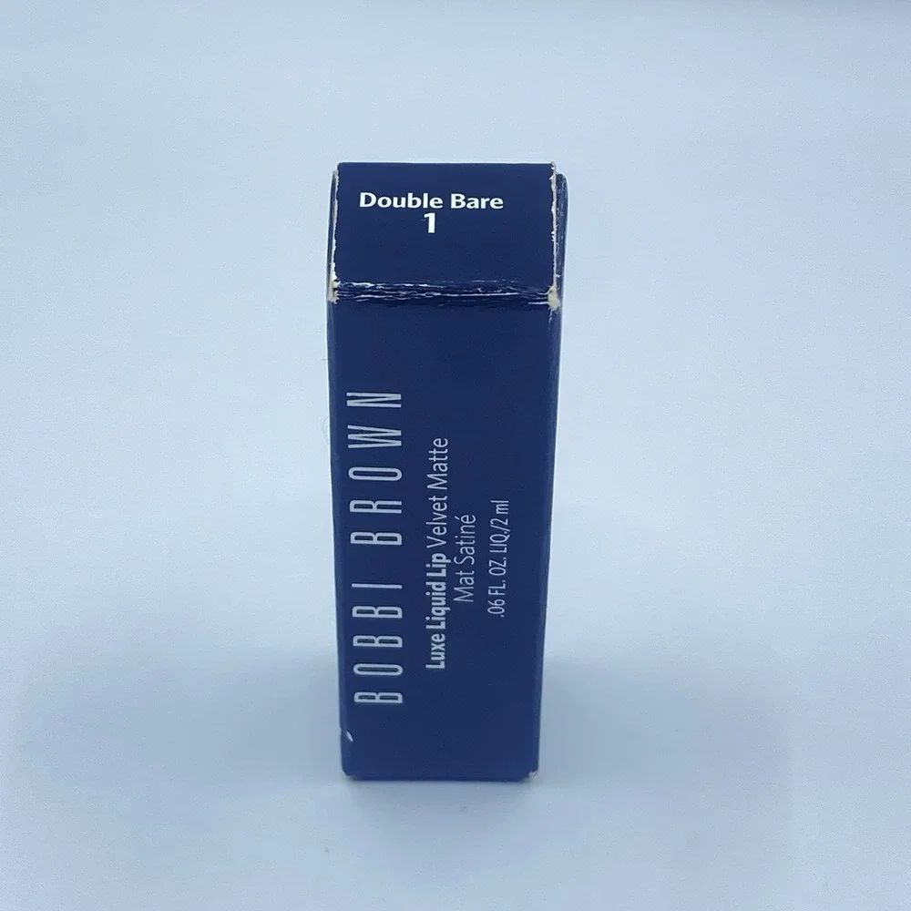 BOBBI BROWN Luxe Liquid Lip Velvet Matte DOUBLE BARE .06 Oz / Travel Size NIB